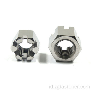 Hexagon stainless steel berlubang dan kacang kastil